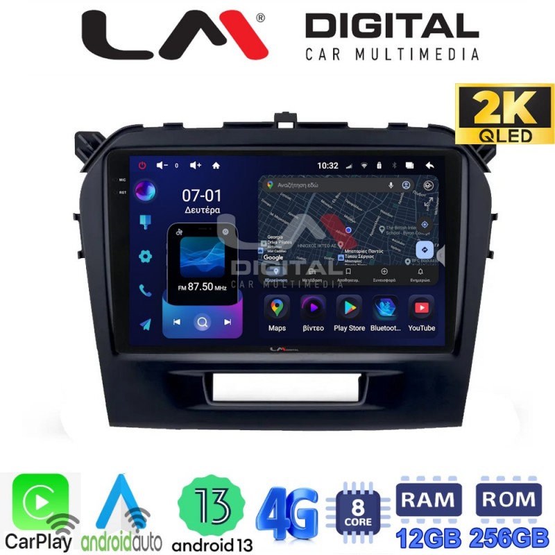 LM ZS8571 GPS Οθόνη OEM Multimedia Αυτοκινήτου για SUZUKI VITARA & BREZZA 2016&gt; (CarPlay/AndroidAuto/BT/GPS/WIFI/GPRS)