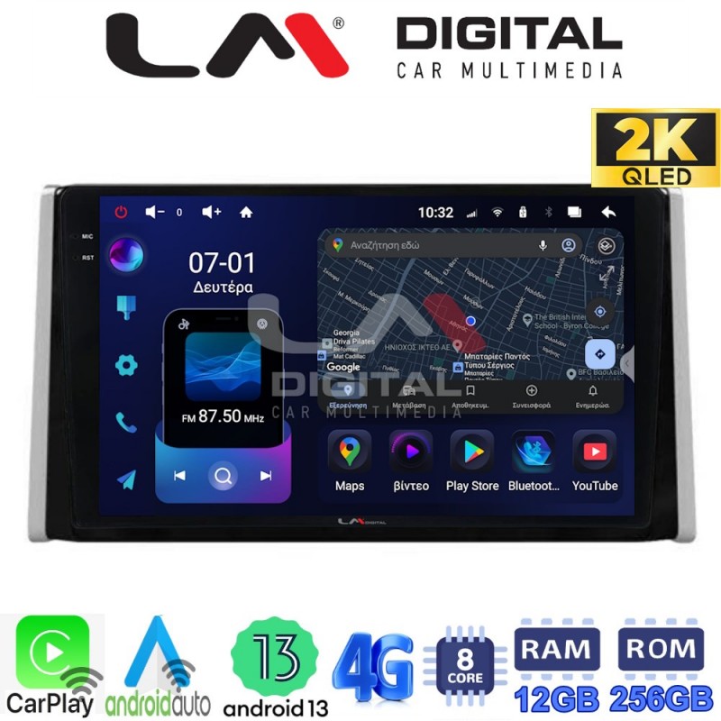 LM ZS8572 GPS Οθόνη OEM Multimedia Αυτοκινήτου για TOYOTA RAV 4  2019 &gt;  (CarPlay/AndroidAuto/BT/GPS/WIFI/GPRS)