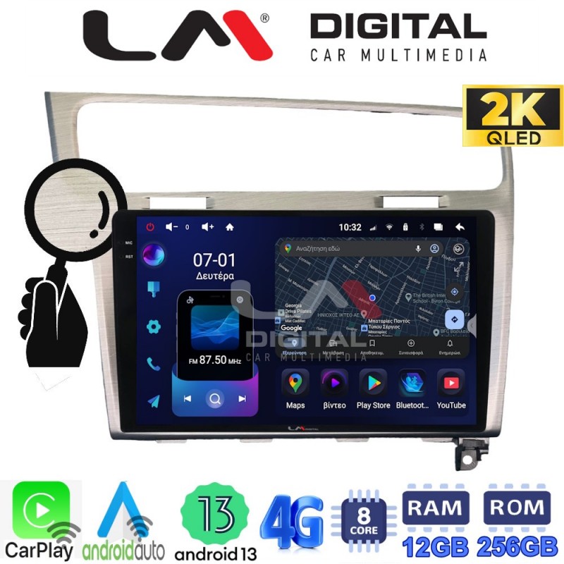 LM ZS8591 GPS Οθόνη OEM Multimedia Αυτοκινήτου για VW GOLF7 (CarPlay/AndroidAuto/BT/GPS/WIFI/GPRS)