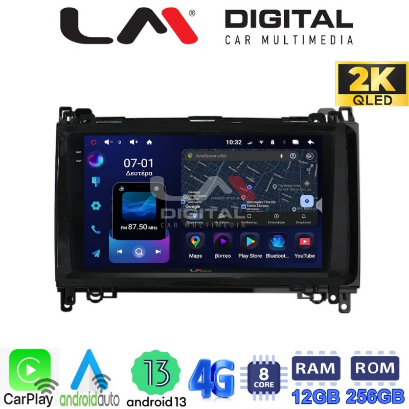 LM ZS8668 GPS Οθόνη OEM Multimedia Αυτοκινήτου για MERCEDES A(W169),B(W245) - SPRINTER - VITO   (CarPlay/AndroidAuto/BT/GPS/WIFI/GPRS)