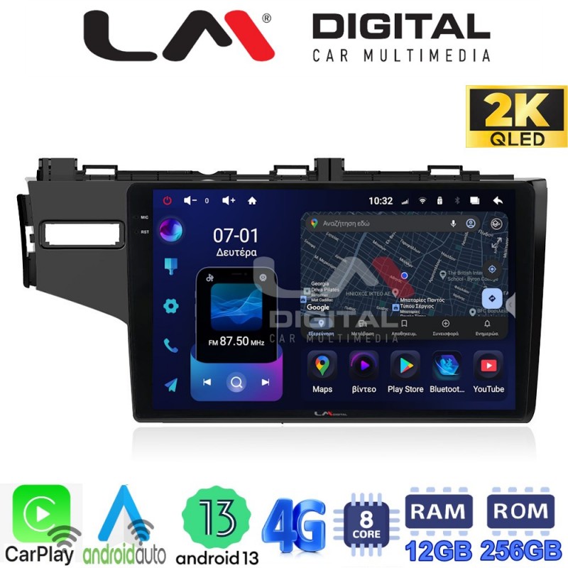 LM ZS8760 GPS Οθόνη OEM Multimedia Αυτοκινήτου για HONDA JAZZ 2013&gt; (CarPlay/AndroidAuto/BT/GPS/WIFI/GPRS)