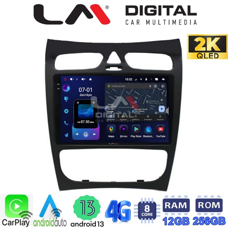 LM ZS8812 GPS Οθόνη OEM Multimedia Αυτοκινήτου για Mercedes CLK (W209) 2000 &gt; 2004 (CarPlay/AndroidAuto/BT/GPS/WIFI/GPRS)