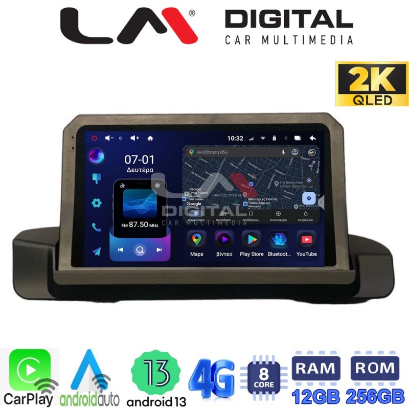 LM ZS8895 GPS Οθόνη OEM Multimedia Αυτοκινήτου για BMW 3 series (E90-91-92) 2005-2012 (CarPlay/AndroidAuto/BT/GPS/WIFI/GPRS)