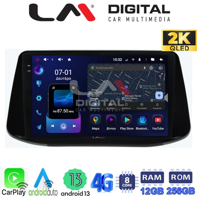 LM ZS8960 GPS Οθόνη OEM Multimedia Αυτοκινήτου για Hyundai i30 2018&gt; (CarPlay/AndroidAuto/BT/GPS/WIFI/GPRS)