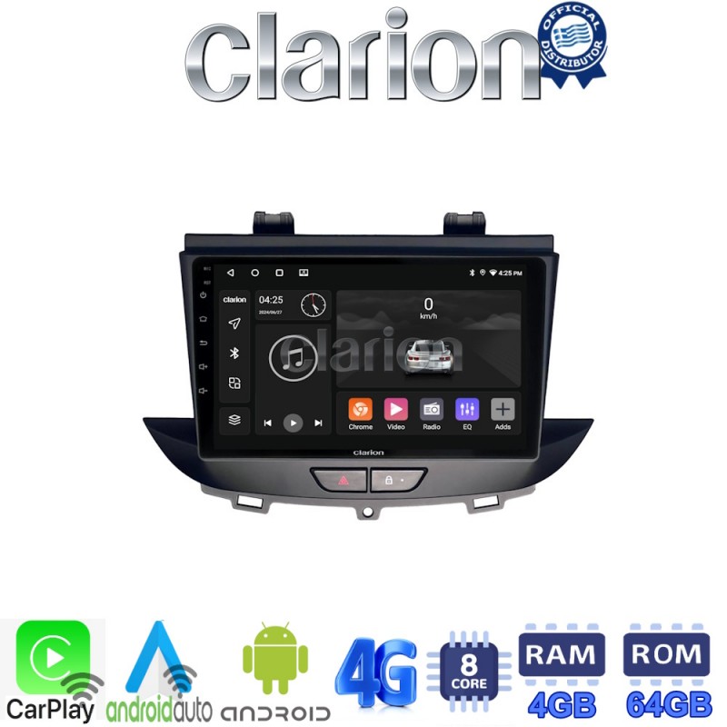 CLARION GL72664 Οθόνη OEM Multimedia Αυτοκινήτου για Opel Crossland-Grandland 2017 &gt; (CarPlay/AndroidAuto/BT/GPS/WIFI/GPRS)