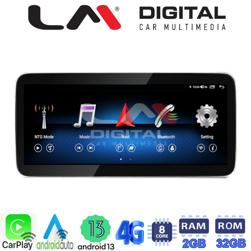 LM Digital - LM GH6 337 N45 Οθόνη OEM Multimedia Αυτοκινήτου για Mercedes A Class/ CLA Class (W176) 2013 &gt; 2017 (CarPlay/AndroidAuto/BT/GPS/WIFI/GPRS)