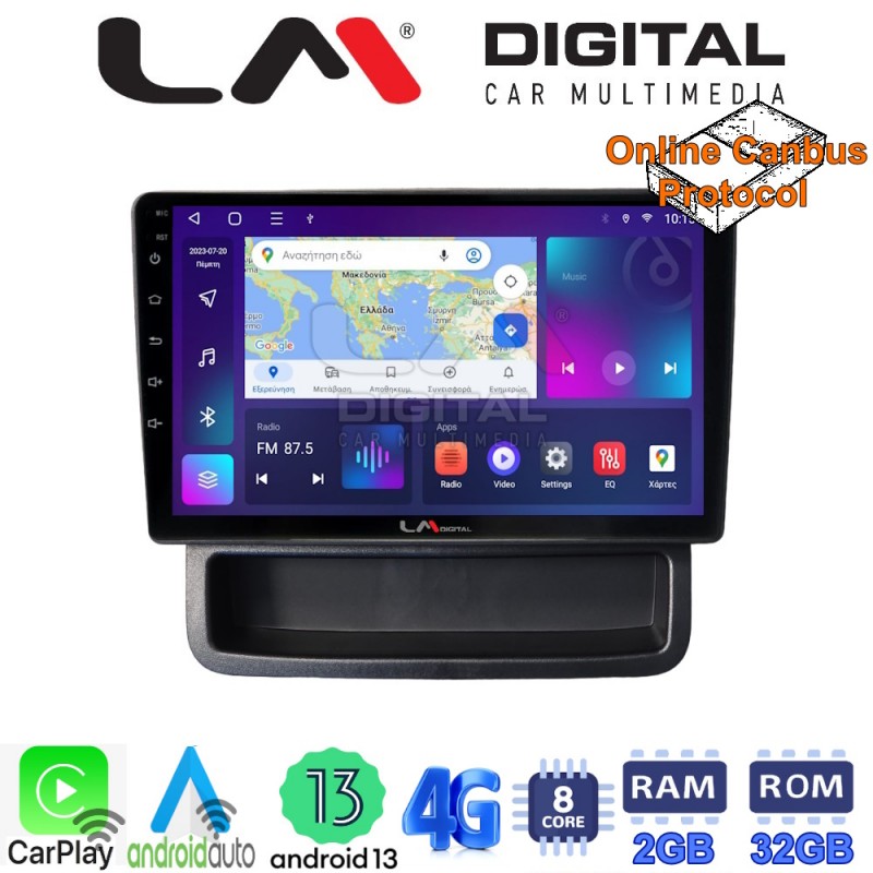 LM Digital - LM ZE8893 GPS Οθόνη OEM Multimedia Αυτοκινήτου για Opel Vivaro - Renault Trafic - Nissan Primastar 2010 &gt; 2014 (CarPlay/AndroidAuto/BT/GPS/WIFI/GPRS)