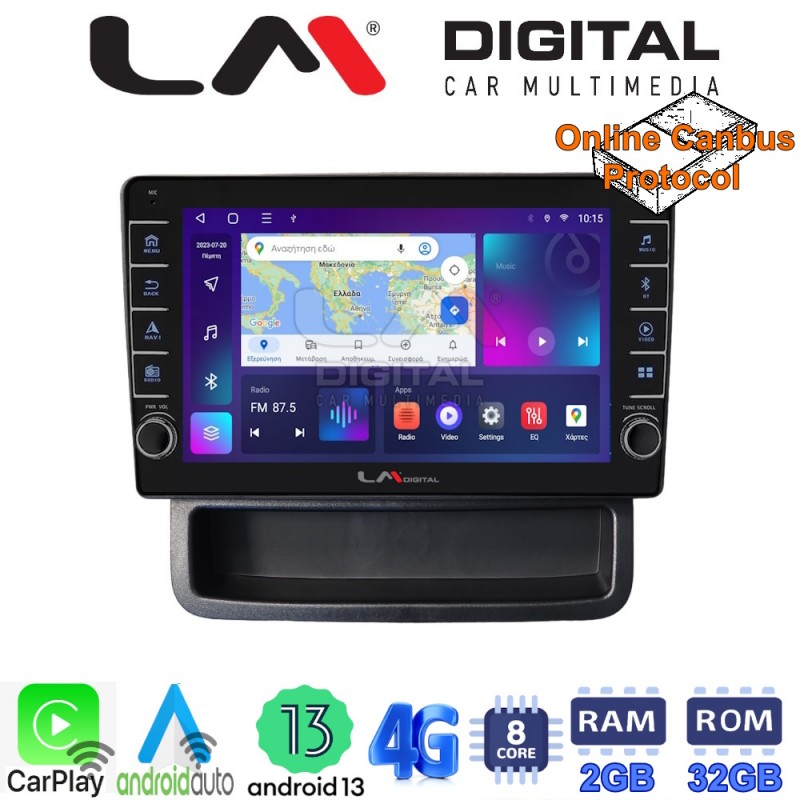 LM Digital - LM ZG8893 GPS Οθόνη OEM Multimedia Αυτοκινήτου για Opel Vivaro - Renault Trafic - Nissan Primastar 2010 &gt; 2014 (CarPlay/AndroidAuto/BT/GPS/WIFI/GPRS)