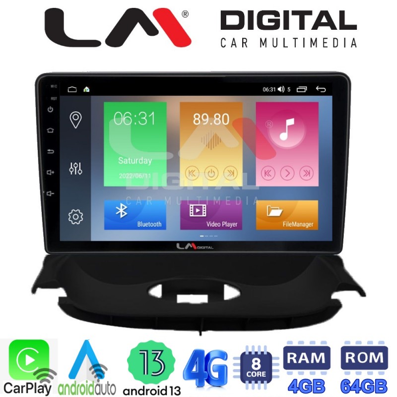 LM Digital - LM ZC8206UP GPS Οθόνη OEM Multimedia Αυτοκινήτου για Peugeot 206 2002 &gt; 2006 (CarPlay/AndroidAuto/BT/GPS/WIFI/GPRS)