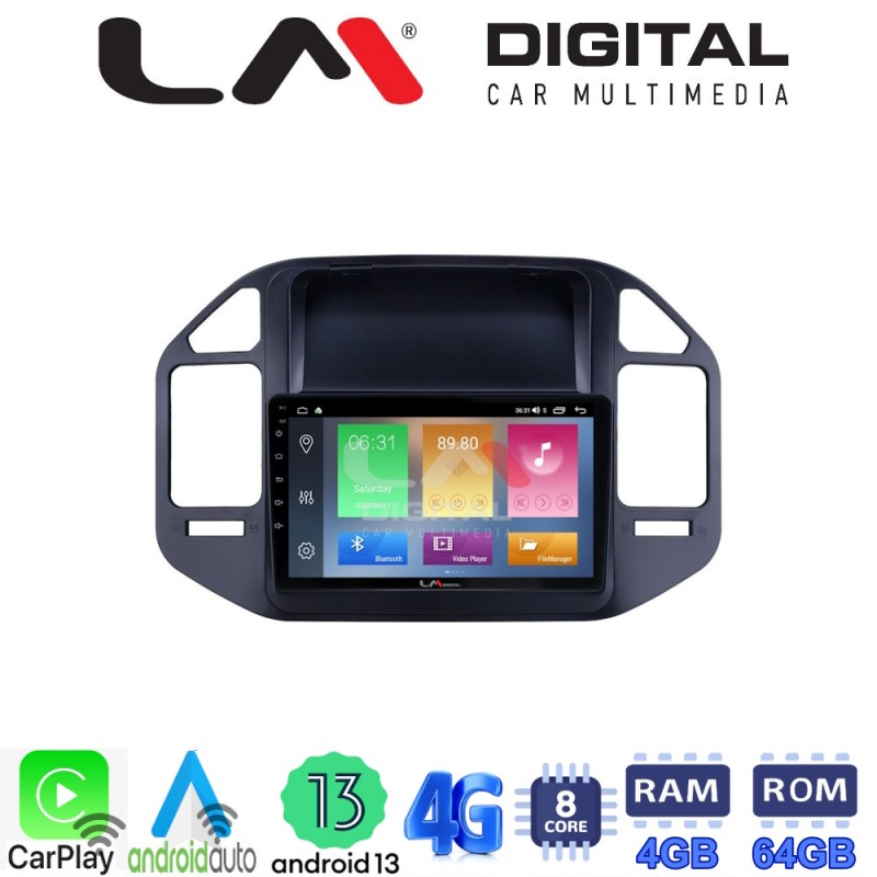 LM Digital - LM ZC8990 GPS Οθόνη OEM Multimedia Αυτοκινήτου για Mitsubishi Pajero 1999 &gt; 2006 (CarPlay/AndroidAuto/BT/GPS/WIFI/GPRS)