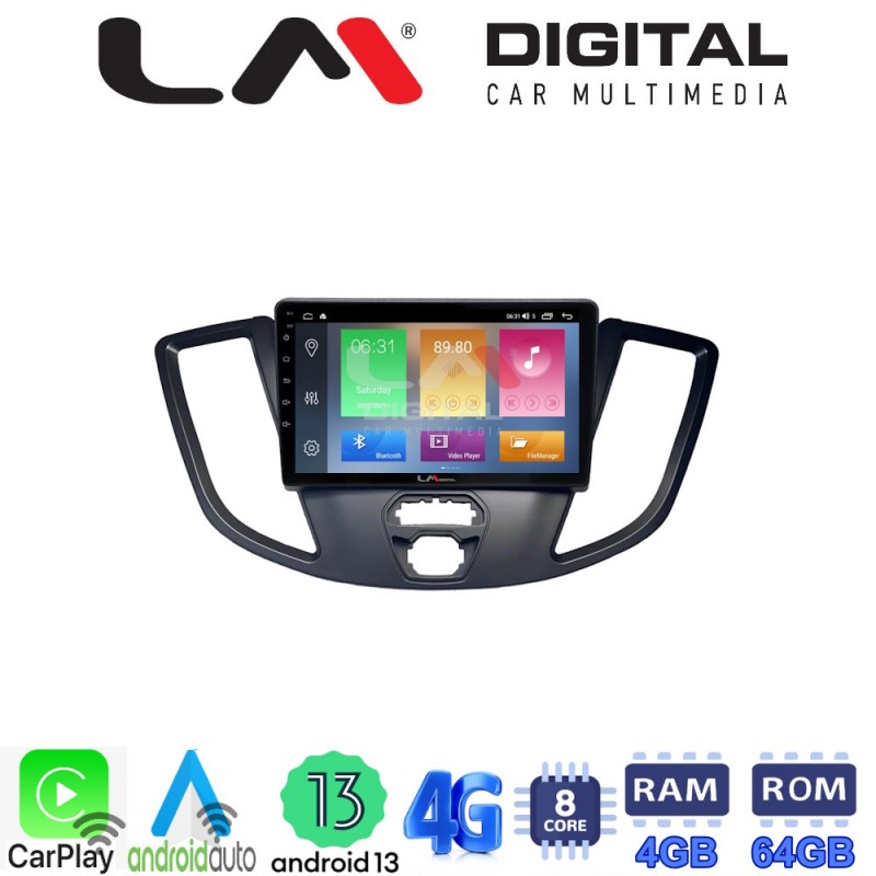 LM Digital - LM ZC8758 GPS Οθόνη OEM Multimedia Αυτοκινήτου για Ford Transit 2013 &gt; 2018 (CarPlay/AndroidAuto/BT/GPS/WIFI/GPRS)