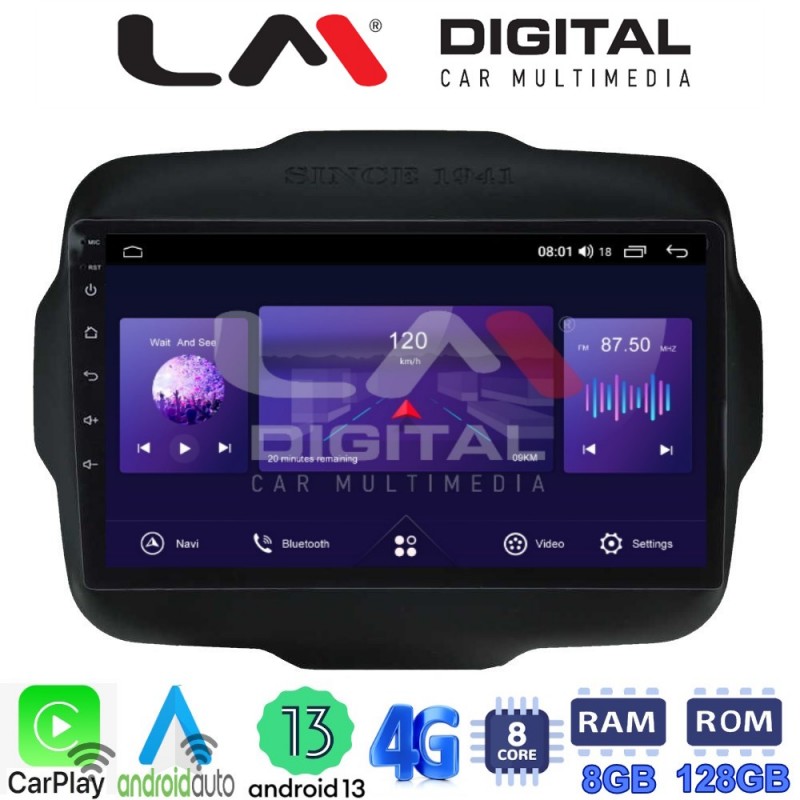 LM Digital - LM ZT8273 GPS Οθόνη OEM Multimedia Αυτοκινήτου για Jeep Gran Cherokee 2014 &gt; (CarPlay/AndroidAuto/BT/GPS/WIFI/GPRS)