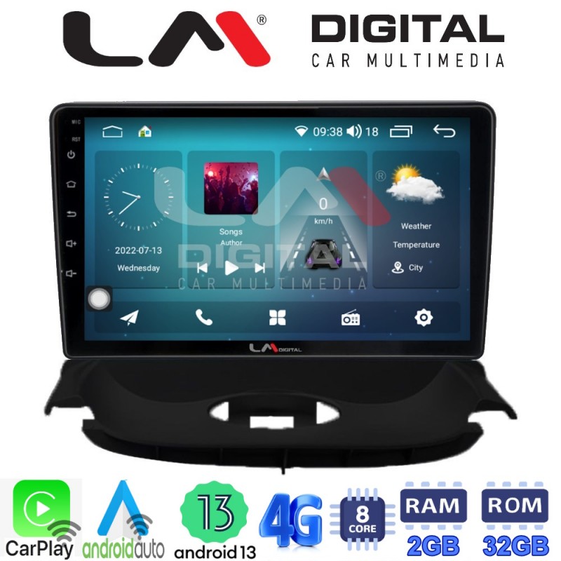 LM Digital - LM ZR8206UP GPS Οθόνη OEM Multimedia Αυτοκινήτου για Peugeot 206 2002 &gt; 2006 (CarPlay/AndroidAuto/BT/GPS/WIFI/GPRS)