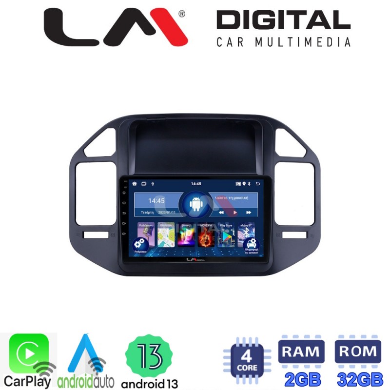 LM Digital - LM ZN4990 GPS Οθόνη OEM Multimedia Αυτοκινήτου για Mitsubishi Pajero 1999 &gt; 2006 (CarPlay/AndroidAuto/BT/GPS/WIFI/GPRS)