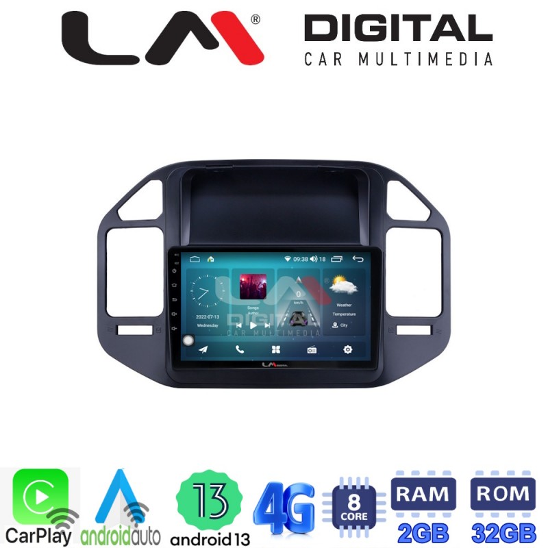 LM Digital - LM ZR8990 GPS Οθόνη OEM Multimedia Αυτοκινήτου για Mitsubishi Pajero 1999 &gt; 2006 (CarPlay/AndroidAuto/BT/GPS/WIFI/GPRS)