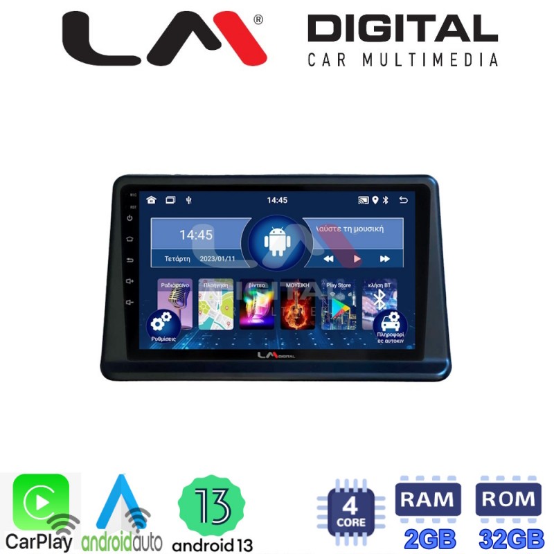 LM Digital - LM ZN4998 GPS Οθόνη OEM Multimedia Αυτοκινήτου για Mitsubishi Pajero 1996 &gt; 2003 (CarPlay/AndroidAuto/BT/GPS/WIFI/GPRS)