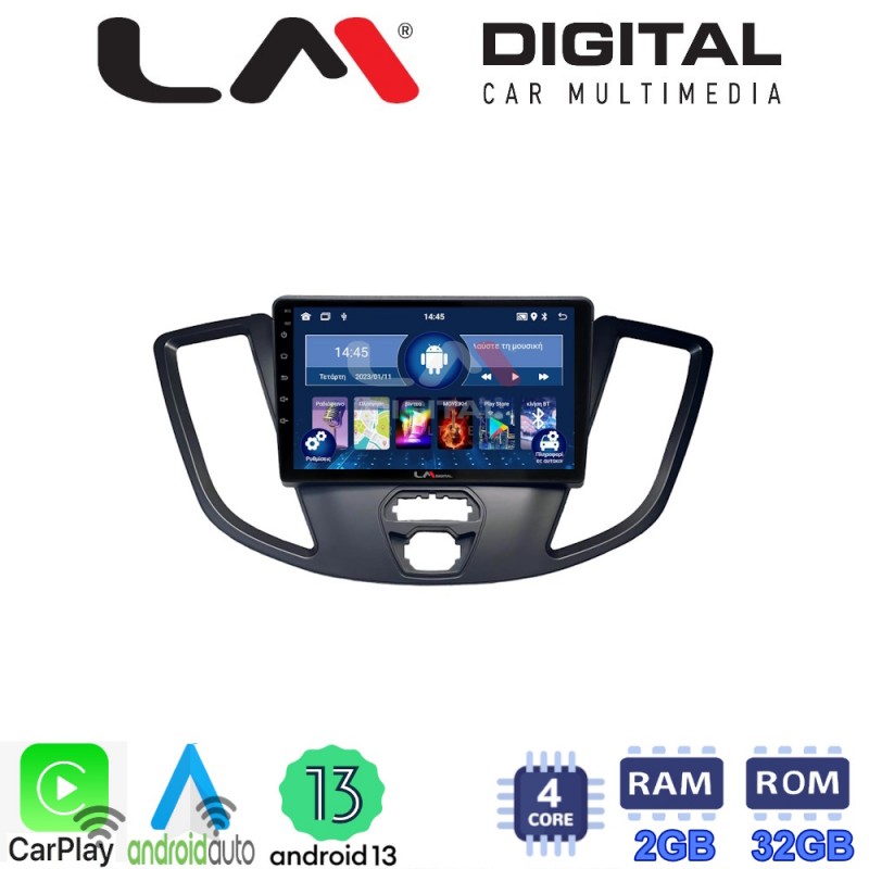 LM Digital - LM ZN4758 GPS Οθόνη OEM Multimedia Αυτοκινήτου για Ford Transit 2013 &gt; 2018 (CarPlay/AndroidAuto/BT/GPS/WIFI/GPRS)