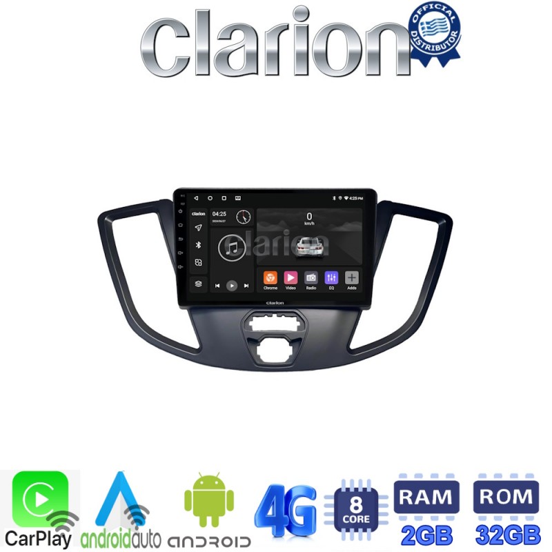 CLARION GL71758 Οθόνη OEM Multimedia Αυτοκινήτου για Ford Transit 2013 &gt; 2018 (CarPlay/AndroidAuto/BT/GPS/WIFI/GPRS)