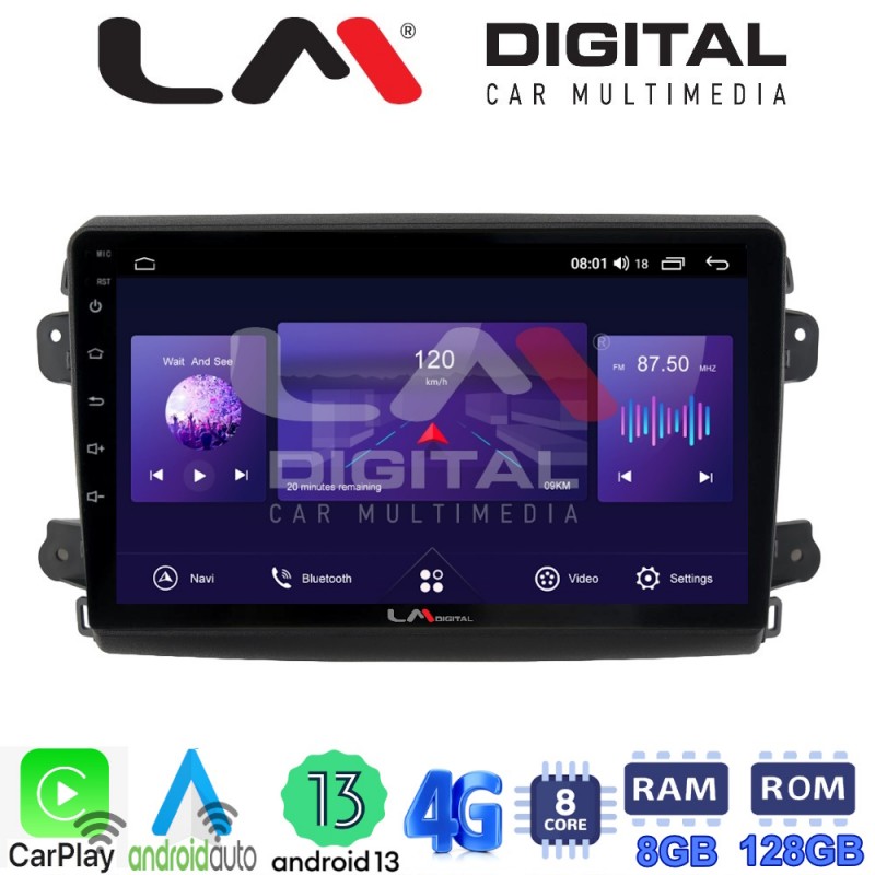 LM Digital - LM ZT8192 GPS Οθόνη OEM Multimedia Αυτοκινήτου για Fiat Ducato 2023 &gt; (CarPlay/AndroidAuto/BT/GPS/WIFI/GPRS)