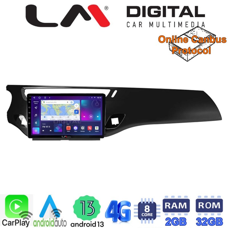 LM Digital - LM ZE8940B GPS Οθόνη OEM Multimedia Αυτοκινήτου για Citroen C3 /DS3 2009 &gt; 2016 (CarPlay/AndroidAuto/BT/GPS/WIFI/GPRS)