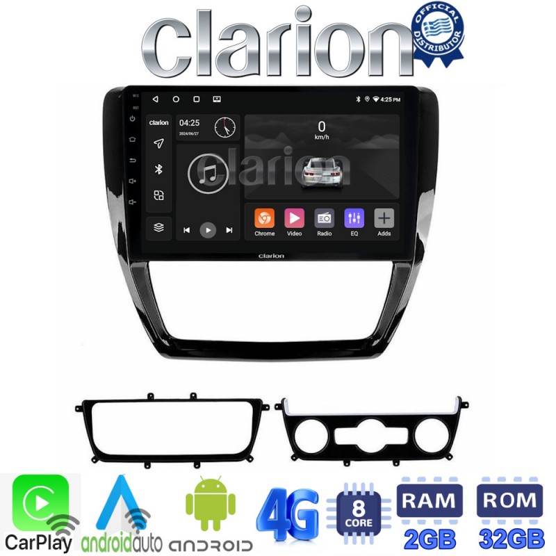 CLARION GL71552 Οθόνη OEM Multimedia Αυτοκινήτου για VW Jetta 2011 &gt; 2018 (CarPlay/AndroidAuto/BT/GPS/WIFI/GPRS)