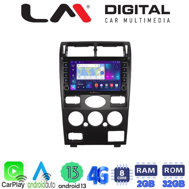 LM Digital - LM ZG8105 GPS Οθόνη OEM Multimedia Αυτοκινήτου για Ford Mondeo 2003 &gt; 2006 (CarPlay/AndroidAuto/BT/GPS/WIFI/GPRS)