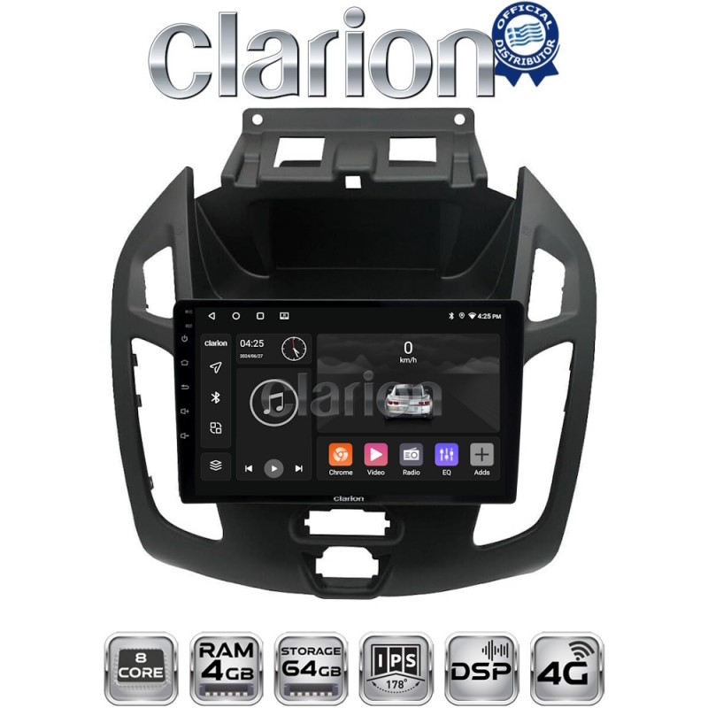 CLARION GL72858 Οθόνη OEM Multimedia Αυτοκινήτου για Ford Transit 2013 &gt; 2015 (CarPlay/AndroidAuto/BT/GPS/WIFI/GPRS)