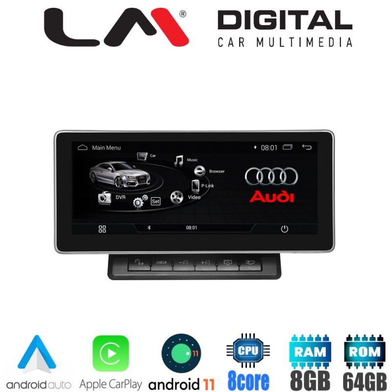 LM Digital - LM G314P10 GPS Οθόνη OEM Multimedia Αυτοκινήτου για AUDI A6 2005 &gt; 2011 (CarPlay/AndroidAuto/BT/GPS/WIFI/GPRS)