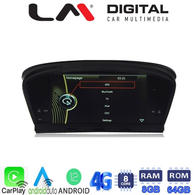 LM Digital - LM G396-2 M9 CCC Οθόνη OEM Multimedia Αυτοκινήτου για BMW SERIES 3/M3 '08 &gt; '12 SERIES 5/M5 '05 &gt; '10 SERIES 6 '08 &gt; '12 (CarPlay/AndroidAuto/BT/GPS/WIFI/GPRS)