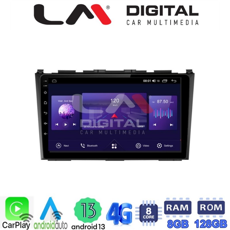 LM Digital - LM ZT8009 GPS Οθόνη OEM Multimedia Αυτοκινήτου για HONDA CRV 2005&gt;2012 (CarPlay/AndroidAuto/BT/GPS/WIFI/GPRS)