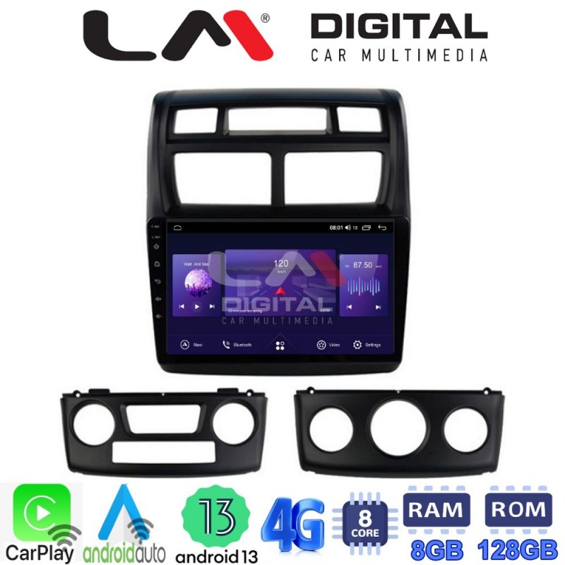 LM Digital - LM ZT8023 GPS Οθόνη OEM Multimedia Αυτοκινήτου για KIA SPORTAGE 2004&gt;2010 (CarPlay/AndroidAuto/BT/GPS/WIFI/GPRS)