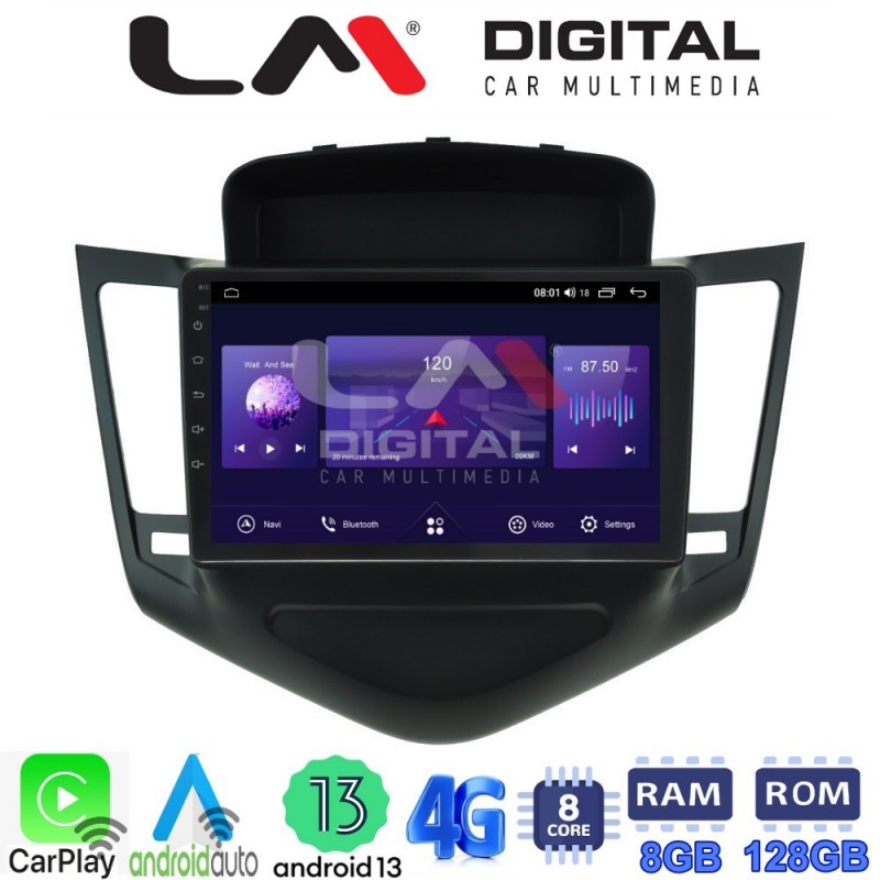 LM Digital - LM ZT8045 GPS Οθόνη OEM Multimedia Αυτοκινήτου για CHEVROLET CRUZE 2008&gt;2013 (CarPlay/AndroidAuto/BT/GPS/WIFI/GPRS)