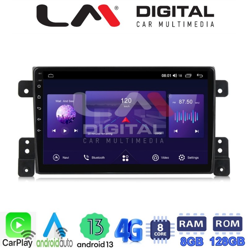 LM Digital - LM ZT8053 GPS Οθόνη OEM Multimedia Αυτοκινήτου για SUZUKI G.VITARA 2005&gt;2015 (CarPlay/AndroidAuto/BT/GPS/WIFI/GPRS)