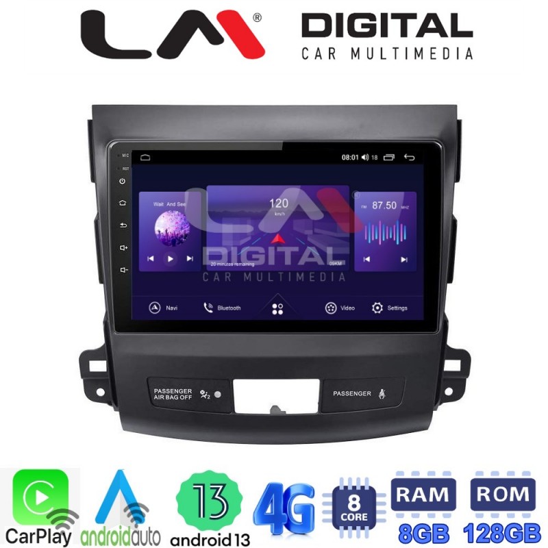 LM Digital - LM ZT8056 GPS Οθόνη OEM Multimedia Αυτοκινήτου για OUTLANDER, C CROSSER,4007 2006&gt;2012 (CarPlay/AndroidAuto/BT/GPS/WIFI/GPRS)