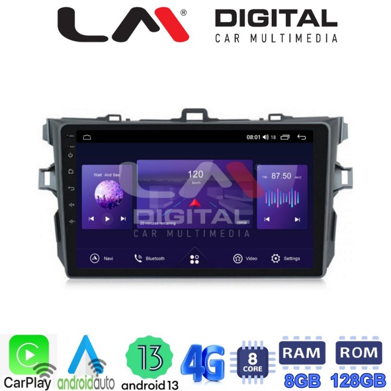 LM Digital - LM ZT8063 GPS Οθόνη OEM Multimedia Αυτοκινήτου για TOYOTA COROLLA 2006&gt;2012  (CarPlay/AndroidAuto/BT/GPS/WIFI/GPRS)