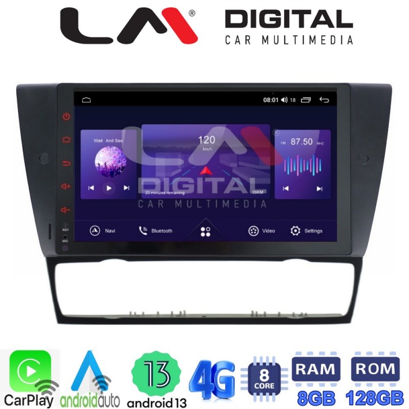 LM Digital - LM ZT8095 GPS Οθόνη OEM Multimedia Αυτοκινήτου για BMW σειρά 3 (E90-91-92-93) 2005-2012 (CarPlay/AndroidAuto/BT/GPS/WIFI/GPRS)