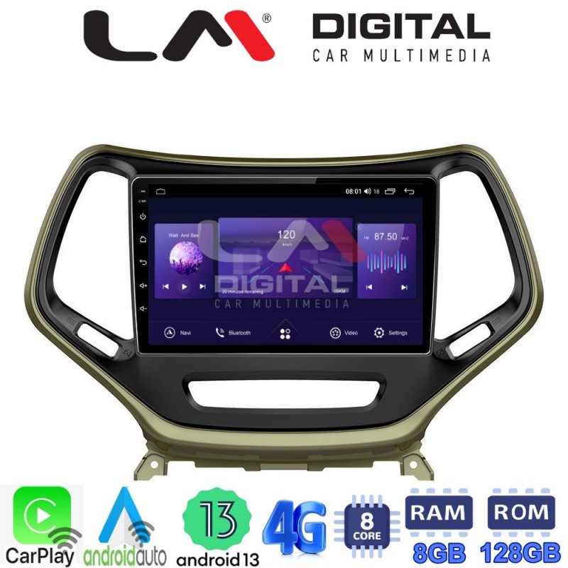 LM Digital - LM ZT8119 GPS Οθόνη OEM Multimedia Αυτοκινήτου για JEEP CHEROKEE 2014&gt;  (CarPlay/AndroidAuto/BT/GPS/WIFI/GPRS)