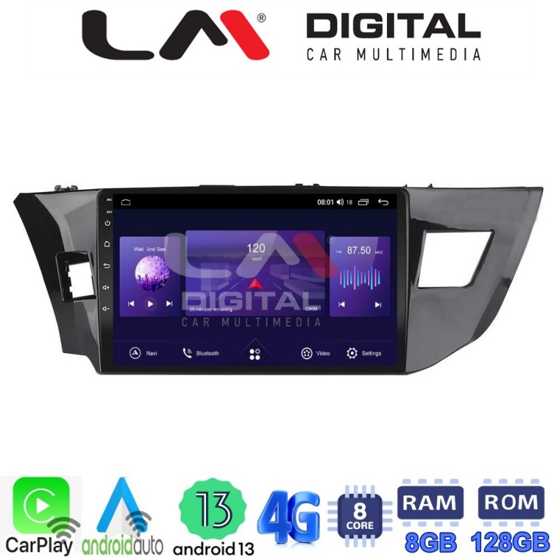 LM Digital - LM ZT8126 GPS Οθόνη OEM Multimedia Αυτοκινήτου για TOYOTA COROLLA 2013&gt;2016 (CarPlay/AndroidAuto/BT/GPS/WIFI/GPRS)