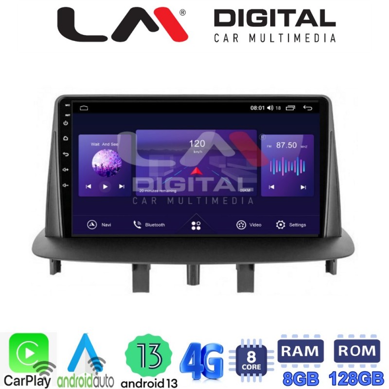 LM Digital - LM ZT8145 GPS Οθόνη OEM Multimedia Αυτοκινήτου για RENAULT MEGANE3 (CarPlay/AndroidAuto/BT/GPS/WIFI/GPRS)