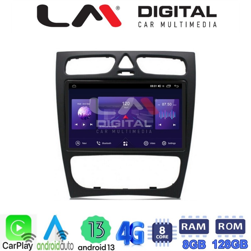 LM Digital - LM ZT8171 GPS Οθόνη OEM Multimedia Αυτοκινήτου για MERCEDES C (W203) - CLK (W208) (CarPlay/AndroidAuto/BT/GPS/WIFI/GPRS)