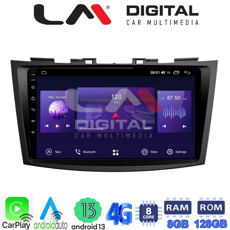 LM Digital - LM ZT8179 GPS Οθόνη OEM Multimedia Αυτοκινήτου για SUZUKI SWIFT 2011&gt;2016 (CarPlay/AndroidAuto/BT/GPS/WIFI/GPRS)