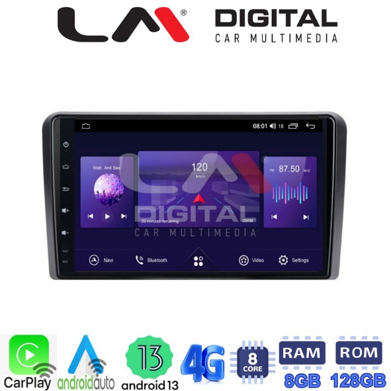 LM Digital - LM ZT8190 GPS Οθόνη OEM Multimedia Αυτοκινήτου για PEUGEOT 308 2013&gt; (CarPlay/AndroidAuto/BT/GPS/WIFI/GPRS)