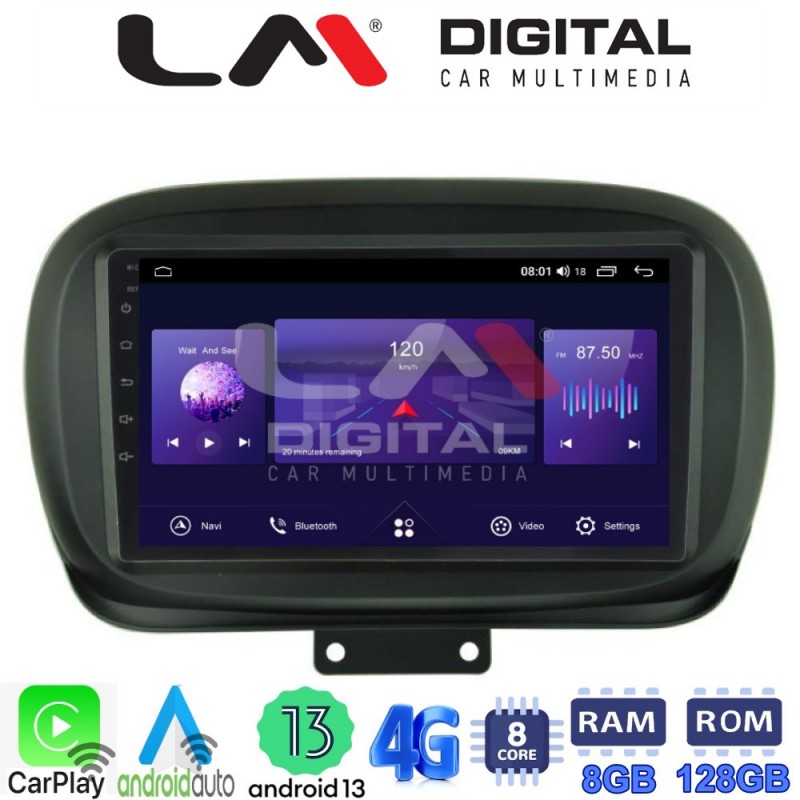 LM Digital - LM ZT8199 GPS Οθόνη OEM Multimedia Αυτοκινήτου για FIAT 500X 2014&gt; (CarPlay/AndroidAuto/BT/GPS/WIFI/GPRS)