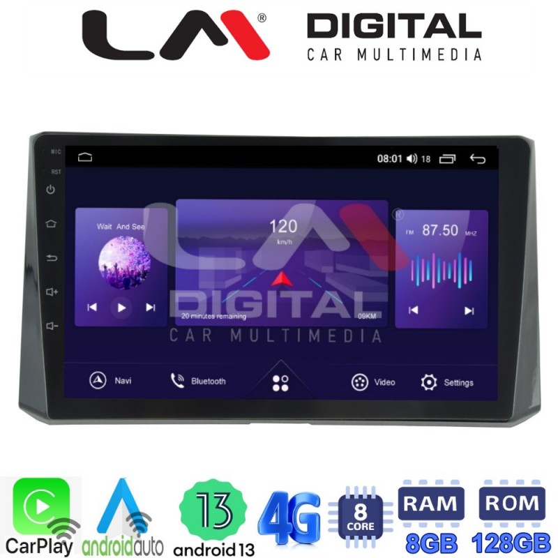 LM Digital - LM ZT8204 GPS Οθόνη OEM Multimedia Αυτοκινήτου για Toyota Corolla 2019&gt; (CarPlay/AndroidAuto/BT/GPS/WIFI/GPRS)