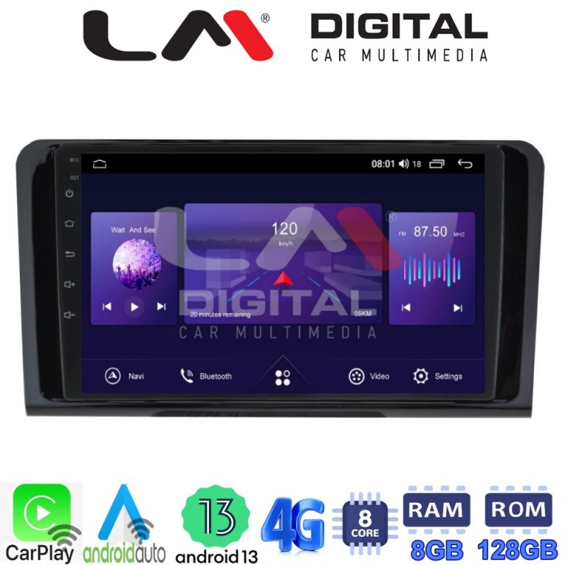 LM Digital - LM ZT8213 GPS Οθόνη OEM Multimedia Αυτοκινήτου για MERCEDES ML 2005&gt;2011 (CarPlay/AndroidAuto/BT/GPS/WIFI/GPRS)