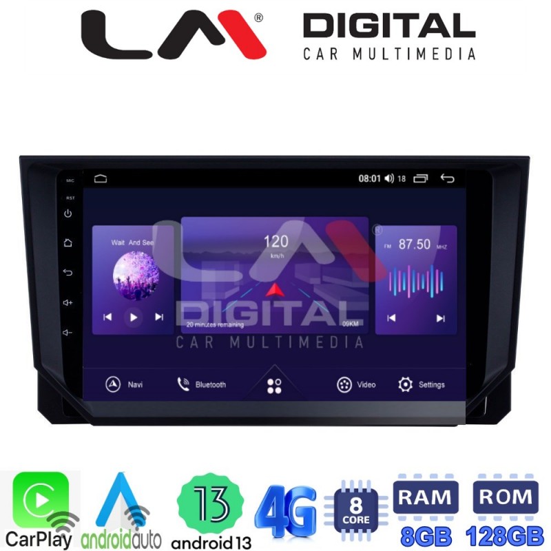 LM Digital - LM ZT8222 GPS Οθόνη OEM Multimedia Αυτοκινήτου για Seat Ibiza - Arona 2018&gt; (CarPlay/AndroidAuto/BT/GPS/WIFI/GPRS)