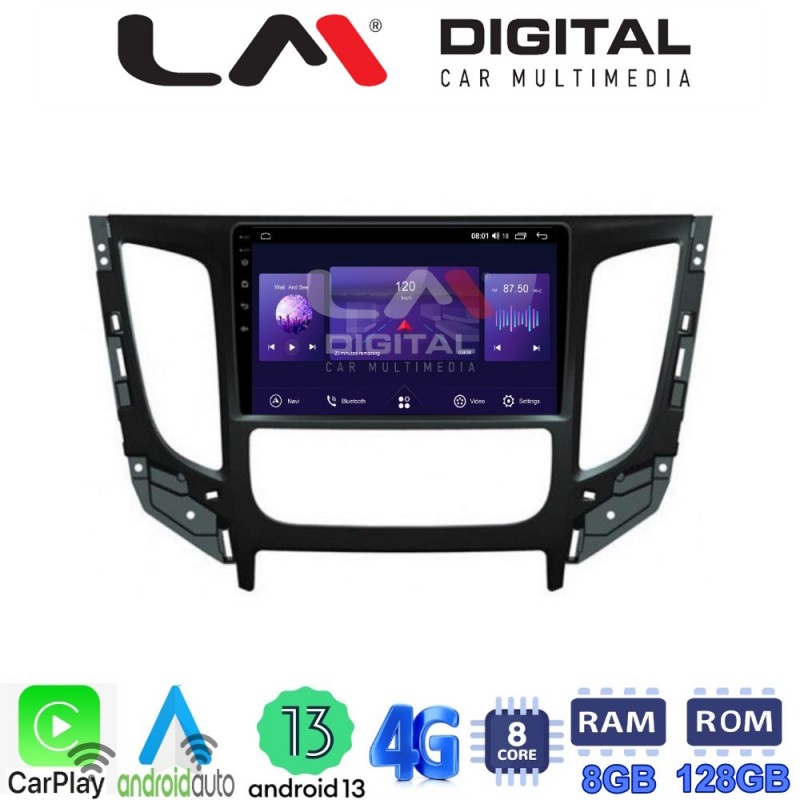 LM Digital - LM ZT8230 GPS Οθόνη OEM Multimedia Αυτοκινήτου για Mitsubishi L200 2014 &gt;Μόνο για αυτοκίνητα με Κλιματισμό (CarPlay/AndroidAuto/BT/GPS/WIFI/GPRS)