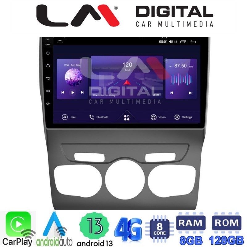 LM Digital - LM ZT8241 GPS Οθόνη OEM Multimedia Αυτοκινήτου για Citroen C4 2011 &gt; 2019 (CarPlay/AndroidAuto/BT/GPS/WIFI/GPRS)