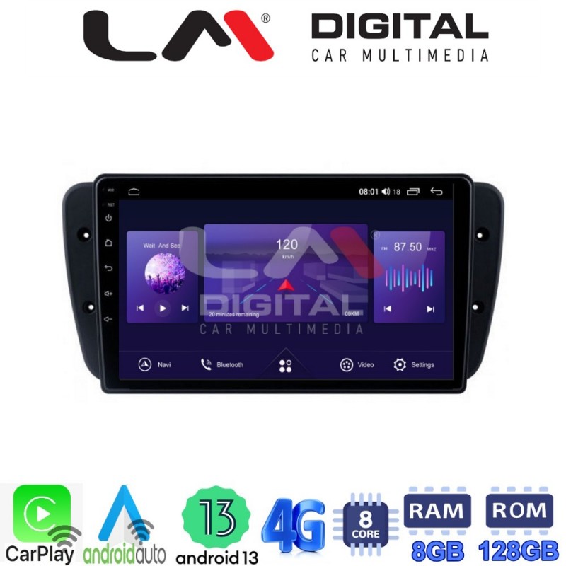 LM Digital - LM ZT8246 GPS Οθόνη OEM Multimedia Αυτοκινήτου για Seat Ibiza 2008 &gt; 2015 (CarPlay/AndroidAuto/BT/GPS/WIFI/GPRS)