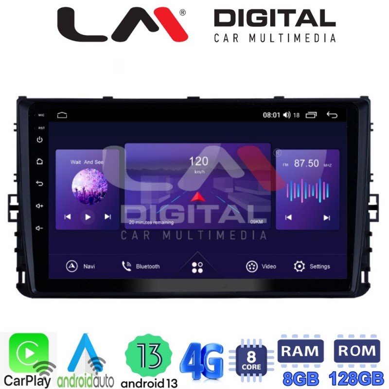 LM Digital - LM ZT8284 GPS Οθόνη OEM Multimedia Αυτοκινήτου για VW T-ROC & T-CROSS 2017&gt;  (CarPlay/AndroidAuto/BT/GPS/WIFI/GPRS)